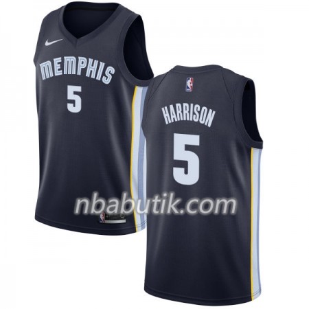 NBA Mænd Trøje Memphis Grizzlies Andrew Harrison 5 Nike 2017-18 Navy Swingman NBA Mænd Trøje Memphis Grizzlies Andrew Harrison 5 Nike 2017-18 Navy Swingman